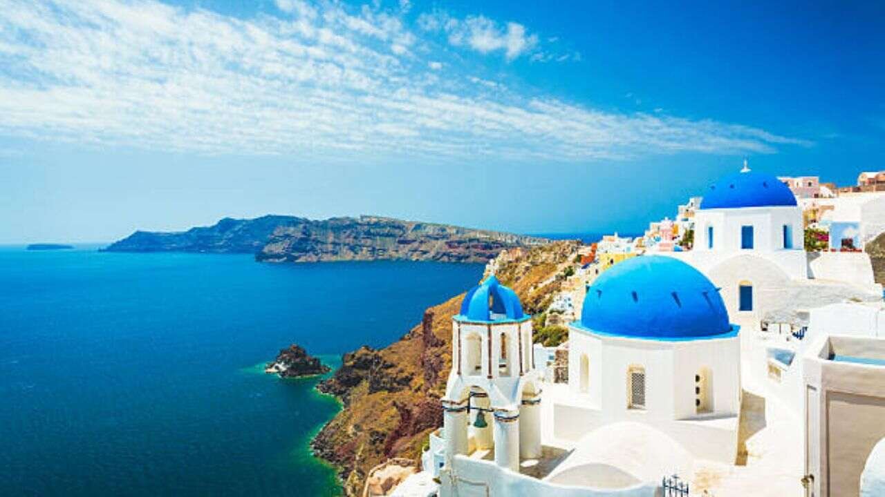 Olympic Airlines Office in Santorini, Greece